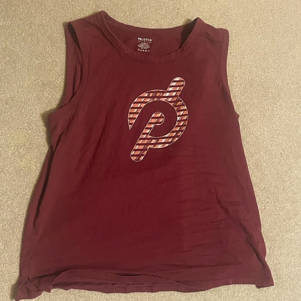 Peloton Women's Maroon Muscle Tee